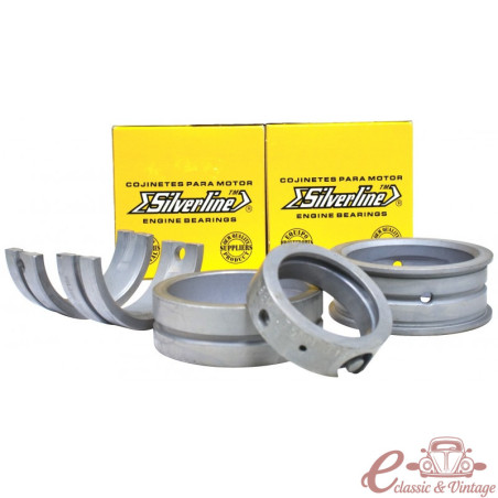 Rolamentos da cambota: cárter de 2,00 mm / cambota de 0,50 mm / axial 20 SILVERLINE (trimetálico)