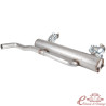 Stainless steel performance exhaust with original style outlet diameter 42mm for T2 8/71-8/79