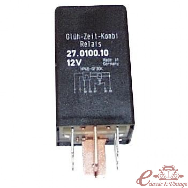 Relé de vela de incandescência T4 3/1992-6/2003 1900cc Diesel e 2400cc Diesel