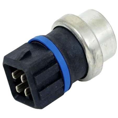 Fan thermal switch, 4 pins, Black/Blue, 100°-95°C, T4, 8/1992-6/2003