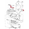 Durite d'eau entre pompe à eau et pipe métallique T4 2,4D 2,5 Ess