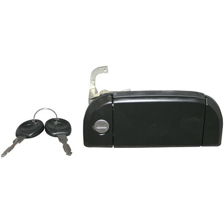 Maçaneta da porta dianteira direita, preta, com chaves, T4 9/1990-6/2003