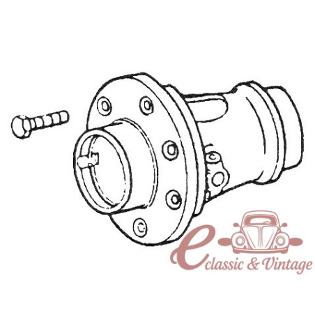 Cargol de fixació de corona de diferencial per caixa a trompetes