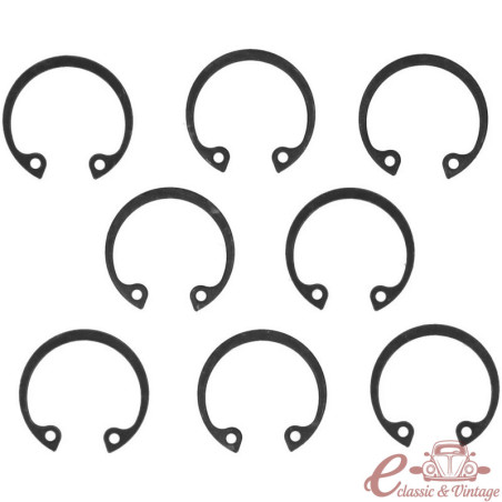 Set of 8 20mm piston pin clips for cast foot and 1200cc