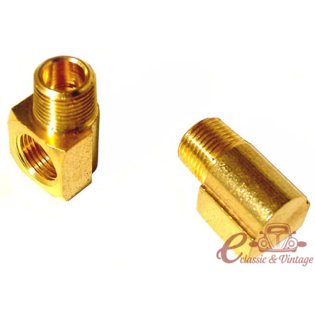 Conjunto de 2 conectores de cotovelo 90 ° 3/8 "macho x 3/8" fêmea