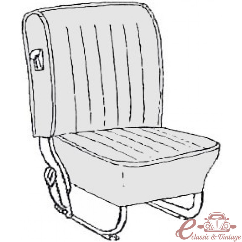 kit housses de sièges (av+arr) rouge  68-72 sans appuie tête