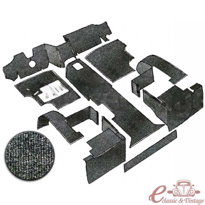 kit moquette pour cabine couleur gris foncé complet pour véhicule diésel