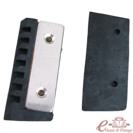 Conjunto de 2 batentes de borracha para a estrutura da capota descapotável de um Carocha Cabriolet (8/71-7/79)