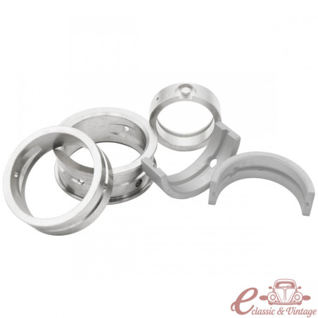 Standard crankcase bearings, standard crankshaft, thrust bearing 22, MORESA