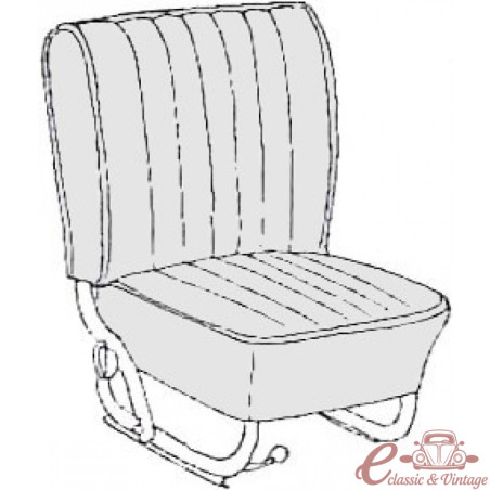 Kit de capa preta para poltrona 65-67