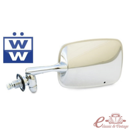 Left chrome mirror 8/67- WOLFSBURG WEST