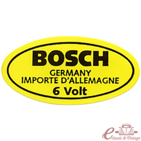 autocollant de bobine 6V