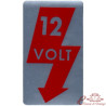 12V door pillar sticker