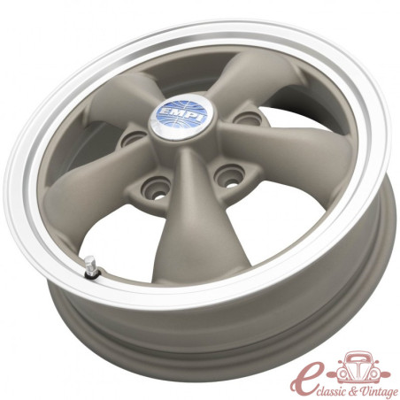 Jante EMPI 5 x 130 Torque Star II 4,5x15'' (ET 40) com textura jateada e acabamento em bronze "magnético".
