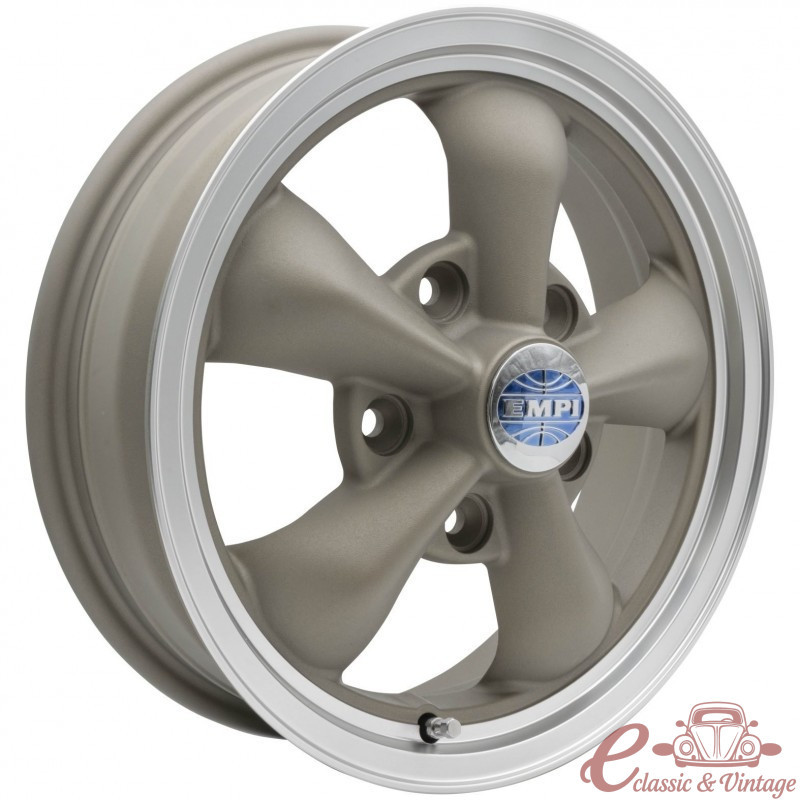 Jante EMPI 5 x 130 Torque Star II 4,5x15'' (ET 40) com textura jateada e acabamento em bronze "magnético".
