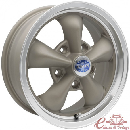 Jante EMPI 5 x 130 Torque Star II 6x15'' (ET 36) com textura jateada e acabamento em bronze "magnético".