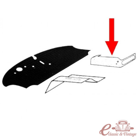 Kit (2) front rubber mats around left and right seats 68 - 79