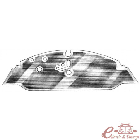 Estofo frontal de borracha 68-72