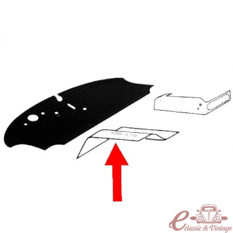 kit (2) tapis caoutchouc g et d sous banquette avant  68-79