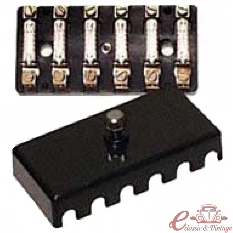 Caja de  fusibles 6 fusibles T1 -53 y T2 -60 (vendido con tapa  )
