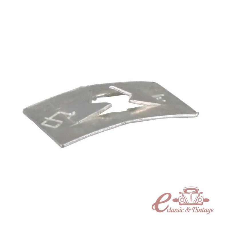 Clip de fijación de sigla de calandra