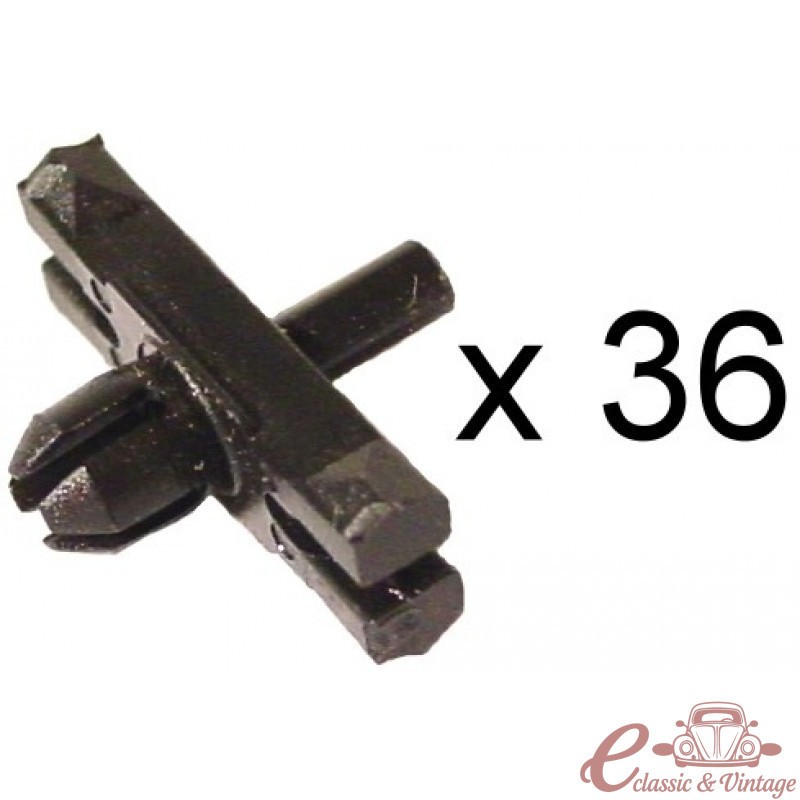 Set de 36 agrafes plastiques pour baguettes  8/66-