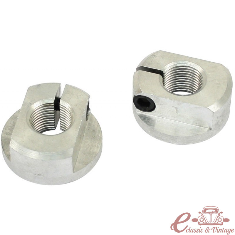 Set de 2 tuercas de eje de tambor delantero de aluminio  -64