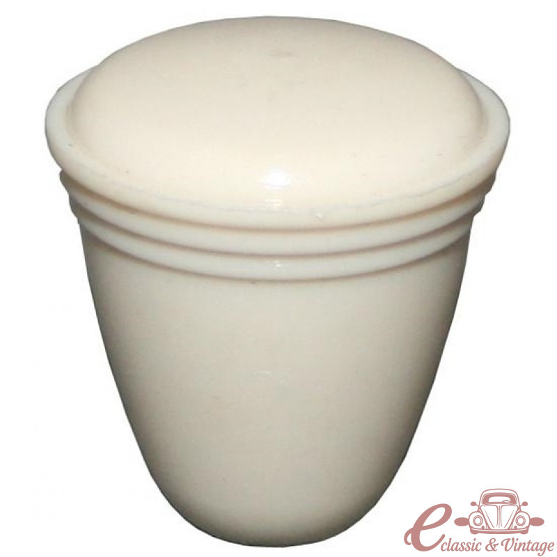 Ivory edge panel button 3 mm