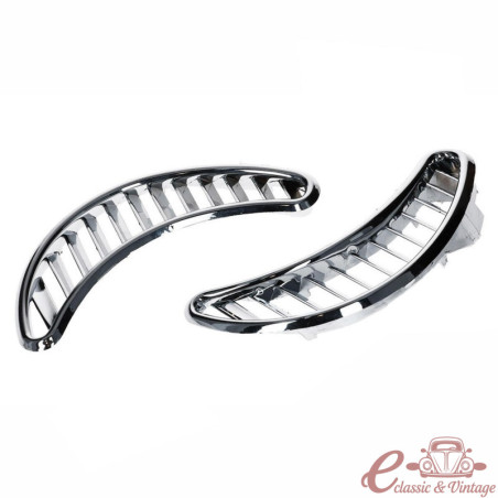Conjunto de 2 grades laterais cromadas 8/72-