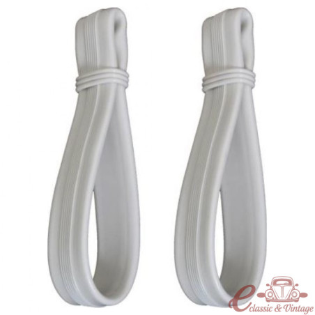 Set de 2 sangles de brassière blanche pour VOLKSWAGEN Coccinelle Cabriolet (58-79)