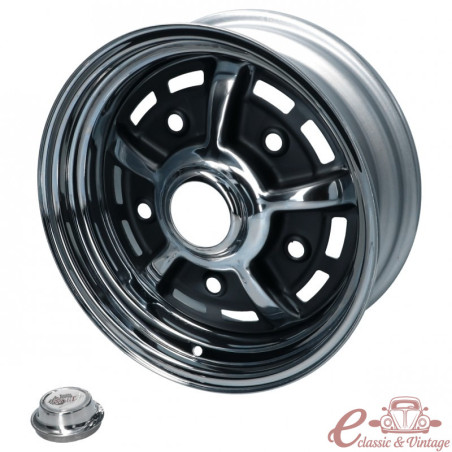 Llanta SPRINTSTAR cromada/acer negre 5.5x15" 5 x 205 (ET 10)