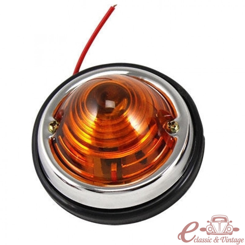 Cristal trasero redondo naranja diseñado para una bombilla de un solo filamento (no homologado)