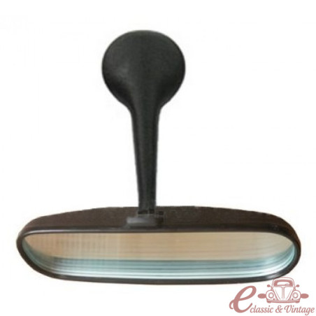 Black interior mirror 8/67- (rounded shape)