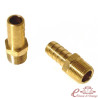 Set of 2 3/8'' male right fitting for external radiator adapter