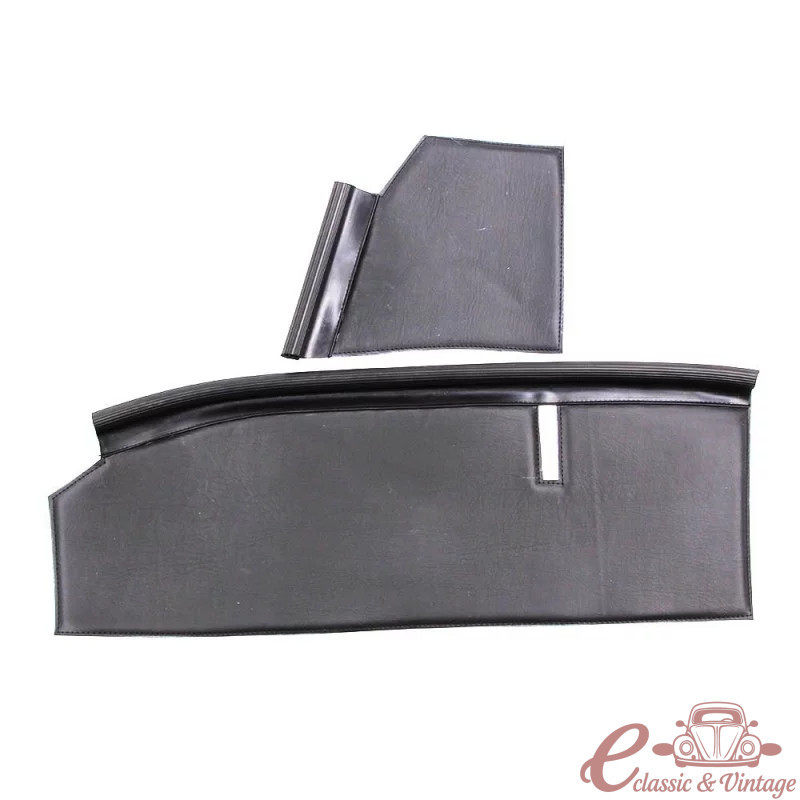 Dashboard trim 2cv D+G ska black with weather stripping