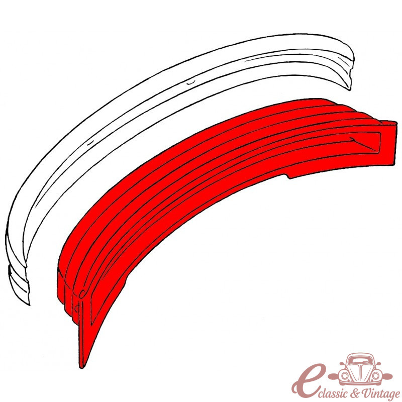 Deformation panel behind bumper 73 -