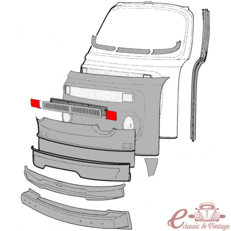 Conjunto de 2 placas ocas intermitentes 73-