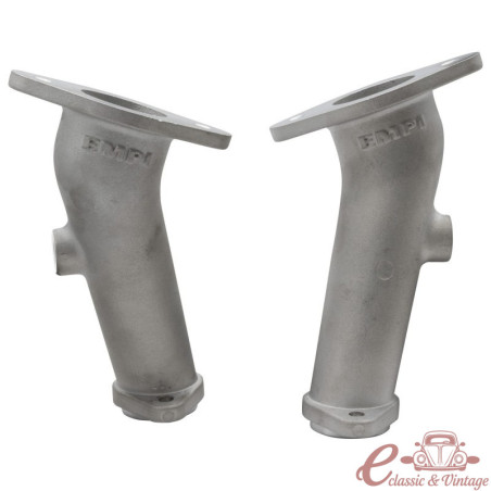 Set of 2 single intake pipes for Kadron carburetors