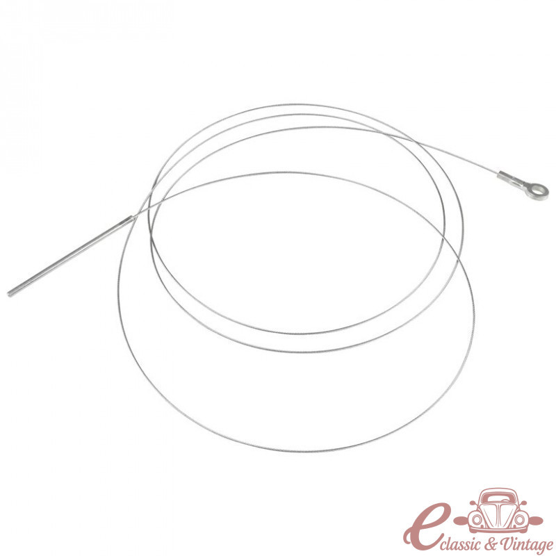 Throttle cable with eyelet attachment for vehicles with shortened chassis, buggy type, replica