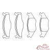 Pastilhas de freio dianteiro 15,30 mm 8 / 80-10 / 91 1,6-1,8