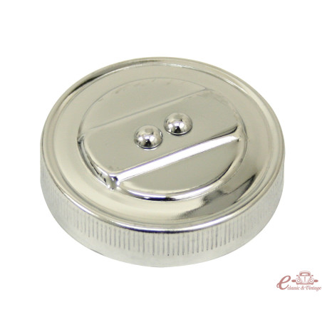 bouchon d'huile chromé plat pour remplissage type origine