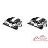 set de 2 couvres cylindres chromés simple admission