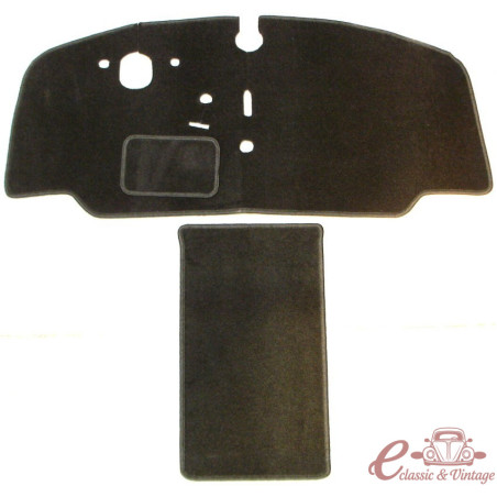 joc de 2 estoretes davanteres en negre combi 8 / 67-7 / 72