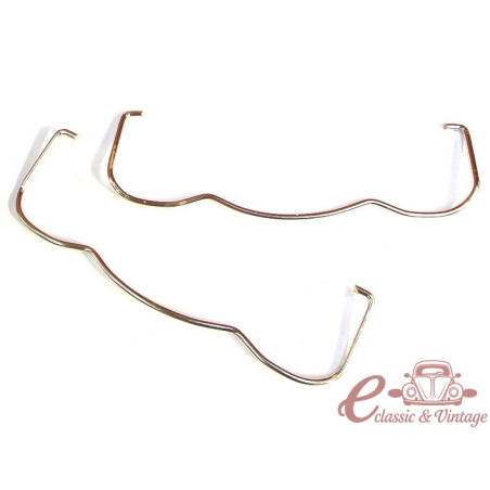 set de 2 clips chromés de cache-culbuteurs chromés réf 58120