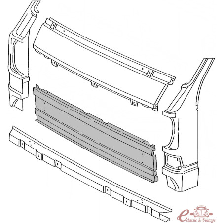 Painel de refrigeração frontal inferior para -7/83