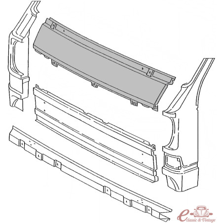 Panell superior frontal de conducció esquerra