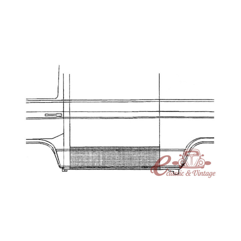 Parte externa esquerda inferior