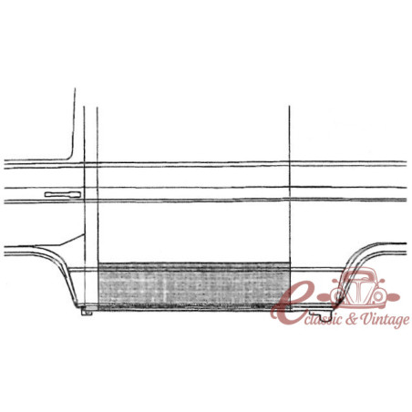 Parte externa esquerda inferior