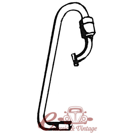 Exhaust outlet 1.7 D 10/86-7/92