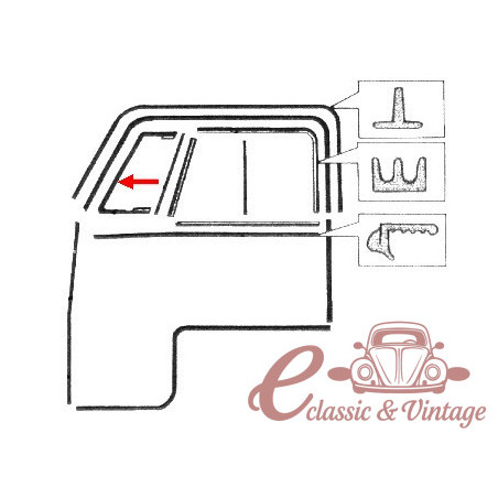 Junta de deflector dret T2 55-67